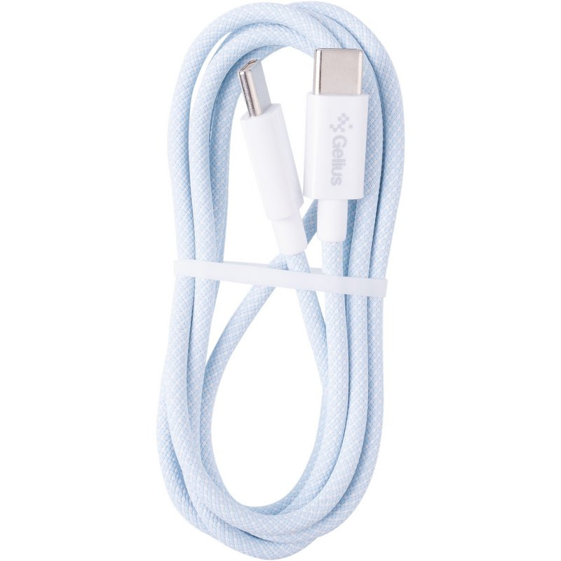 Фото Дата кабель Gelius iCable GP-UCN010 Type-C to Type-C 60W (1.2m) (Light Blue) на vchehle.ua