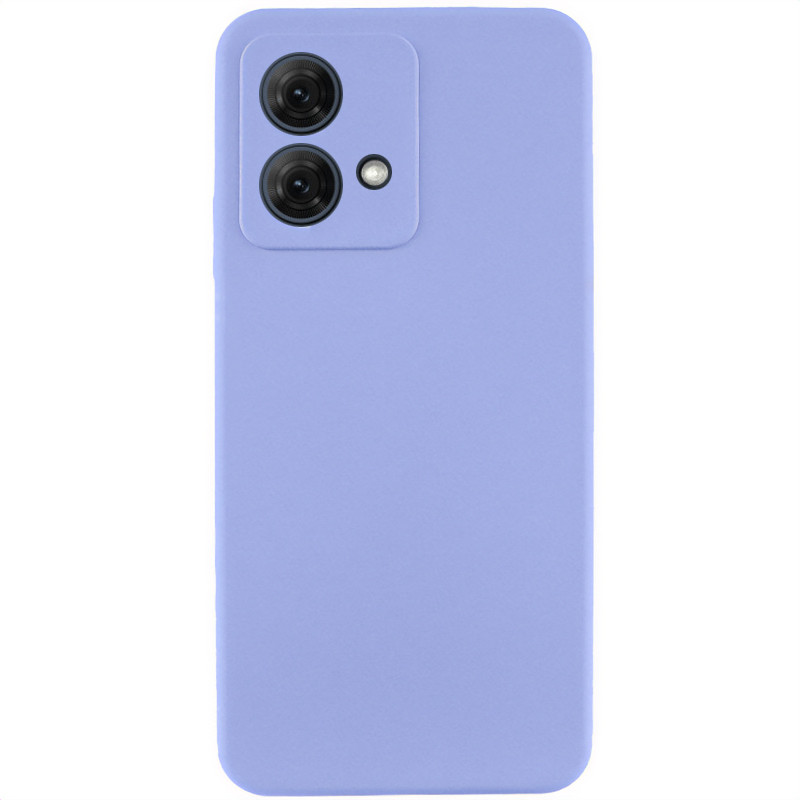 Чехол Silicone Cover Lakshmi Full Camera (AA) для Motorola Moto G84 (Сиреневый / Dasheen)