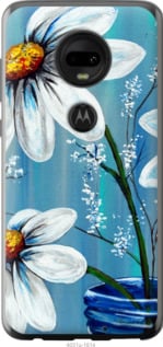 

Чехол Красивые арт-ромашки для Motorola Moto G7 Plus 704151
