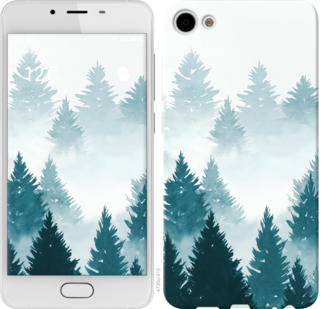 

Чехол Акварельные Елки для Meizu U10 862648