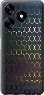 Чехол Переливающиеся соты для Tecno Spark 10