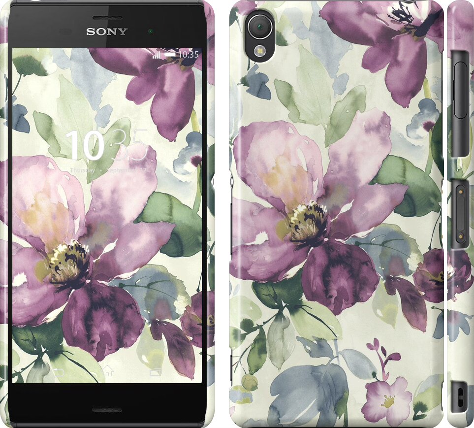 

Чохол Квіти аквареллю для Sony Xperia Z3 296642