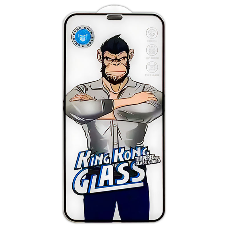 Фото Захисне 2.5D скло King Kong HD на Apple iPhone 11 Pro / X / XS (5.8") (Чорний) на vchehle.ua
