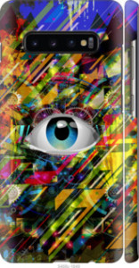 Чехол Абстрактный глаз для Samsung Galaxy S10 Plus