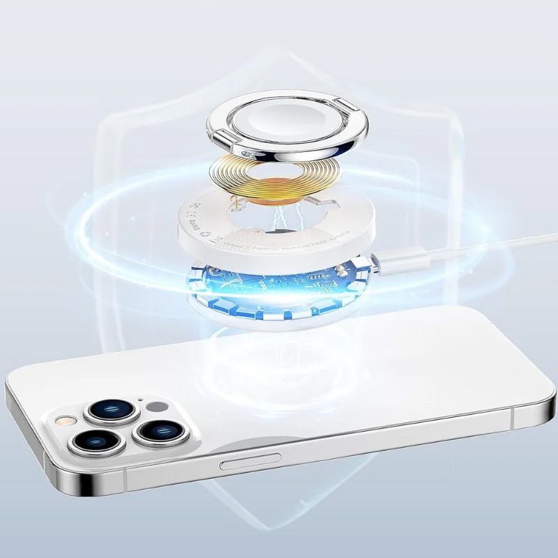 Купить БЗУ WIWU Wi-W027 3 in 1 wireless charger (White) на vchehle.ua