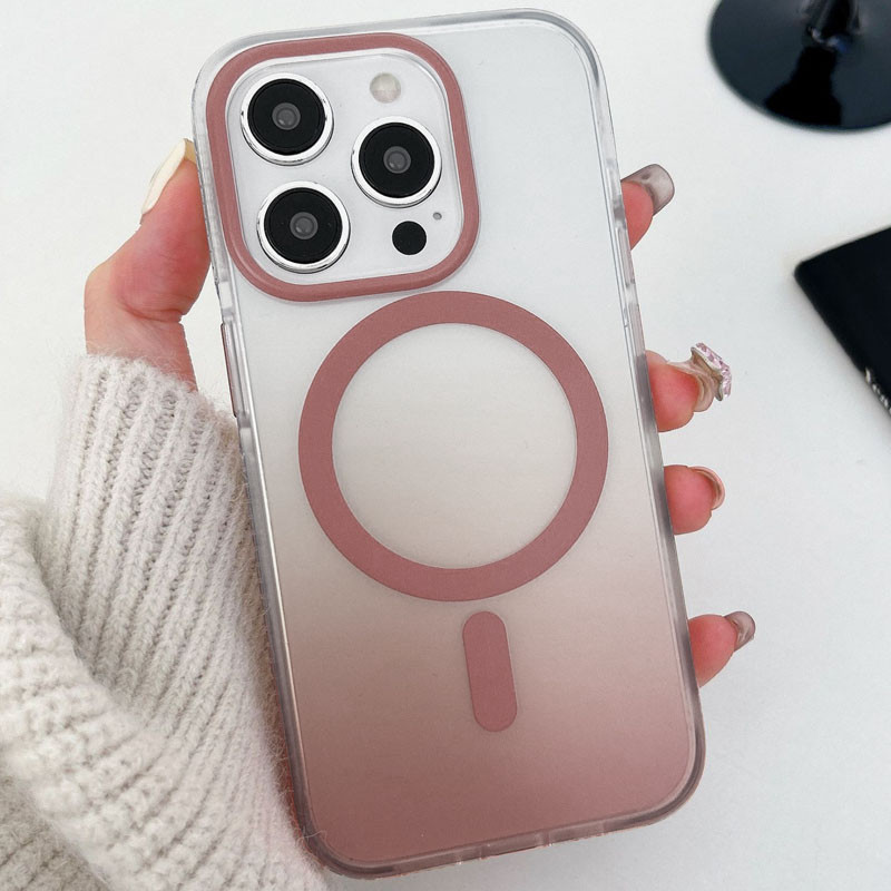 Фото Чохол TPU+PC Phantom with Magnetic Safe на Apple iPhone 16 Pro Max (6.9") (Rose Gold) на vchehle.ua