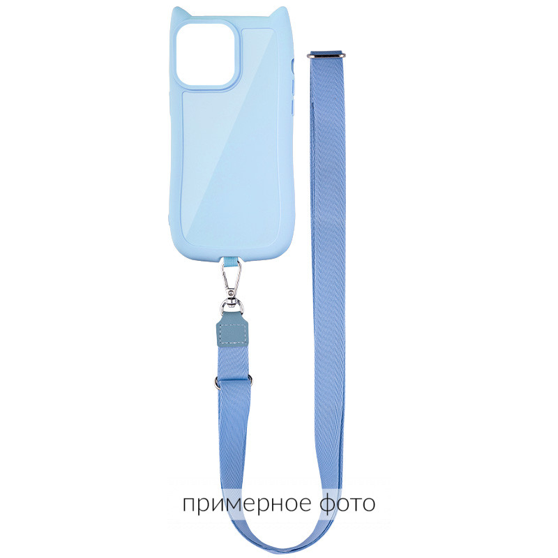 Чохол TPU GETMAN Cat with straps на Apple iPhone 16e (6.1") (Blue)