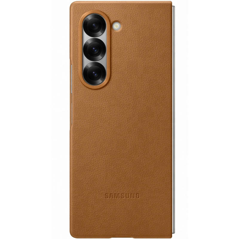 Купить Кожаный чехол Leather Case (AAA) для Samsung Galaxy Z Fold6 (Brown) на vchehle.ua