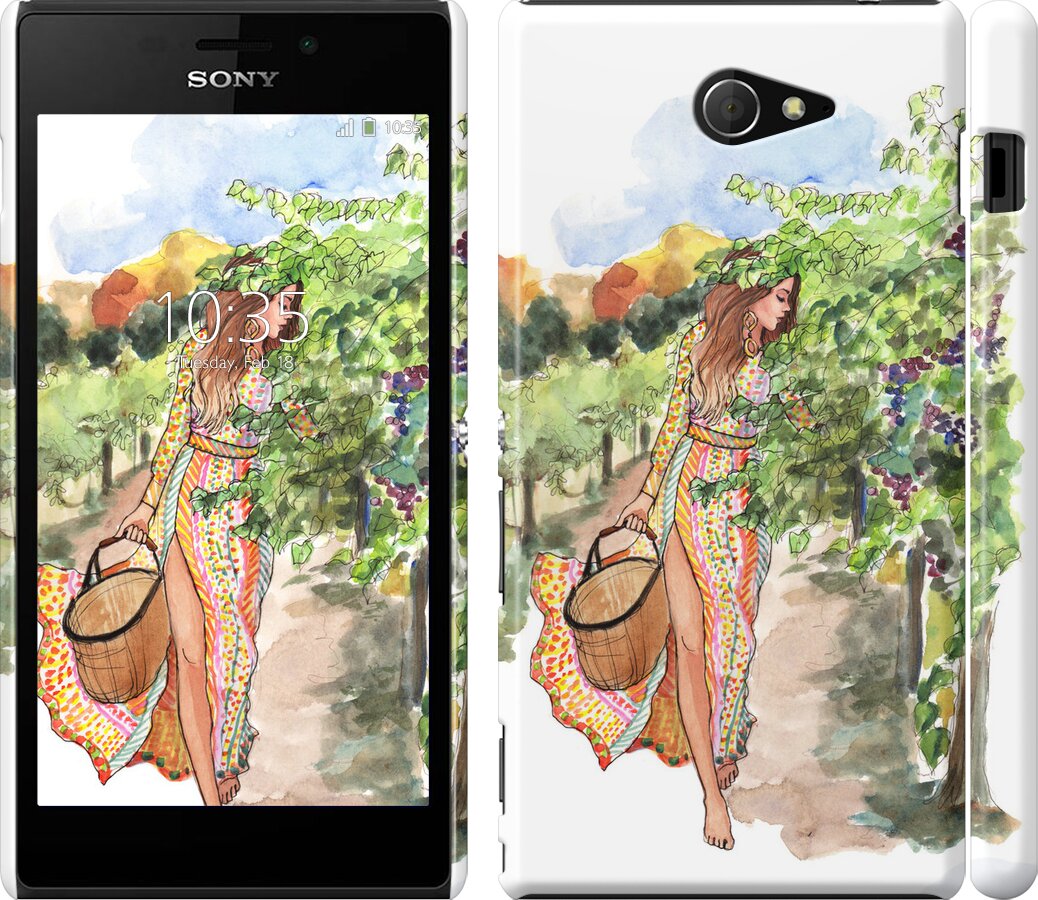 

Чехол Девушка Лето для Sony Xperia M2 D2305 103030