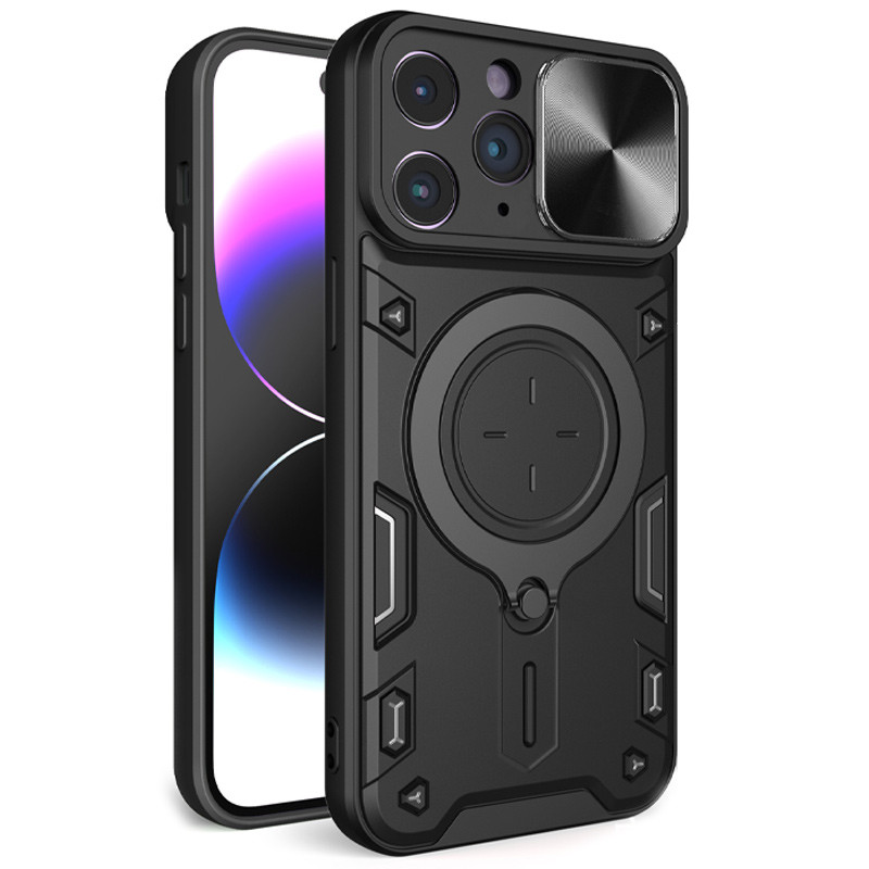 Фото Удароміцний чохол Bracket case with Magnetic на Apple iPhone 11 Pro (5.8") (Black) на vchehle.ua