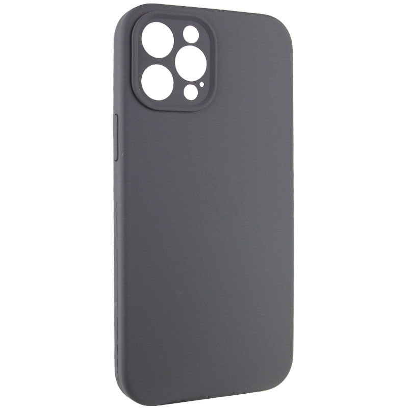 Фото Чехол Silicone Case Full Camera Protective (AA) NO LOGO для Apple iPhone 12 Pro (6.1") (Серый / Dark Gray) на vchehle.ua