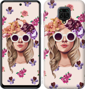 

Чохол Дівчина з квітами v2 для Xiaomi Redmi Note 9 Pro 934007