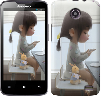 

Чехол Милая девочка с зайчиком для Lenovo A820 636519