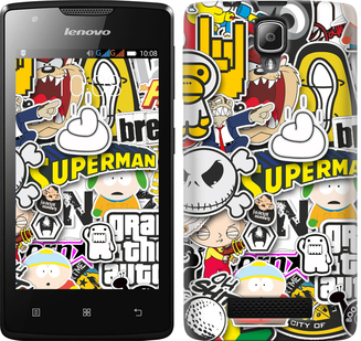 

Чохол Popular logos на Lenovo A1000 627918