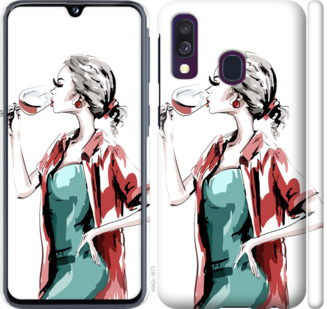 

Чехол Девушка с бокалом для Samsung Galaxy A40 2019 A405F 841328