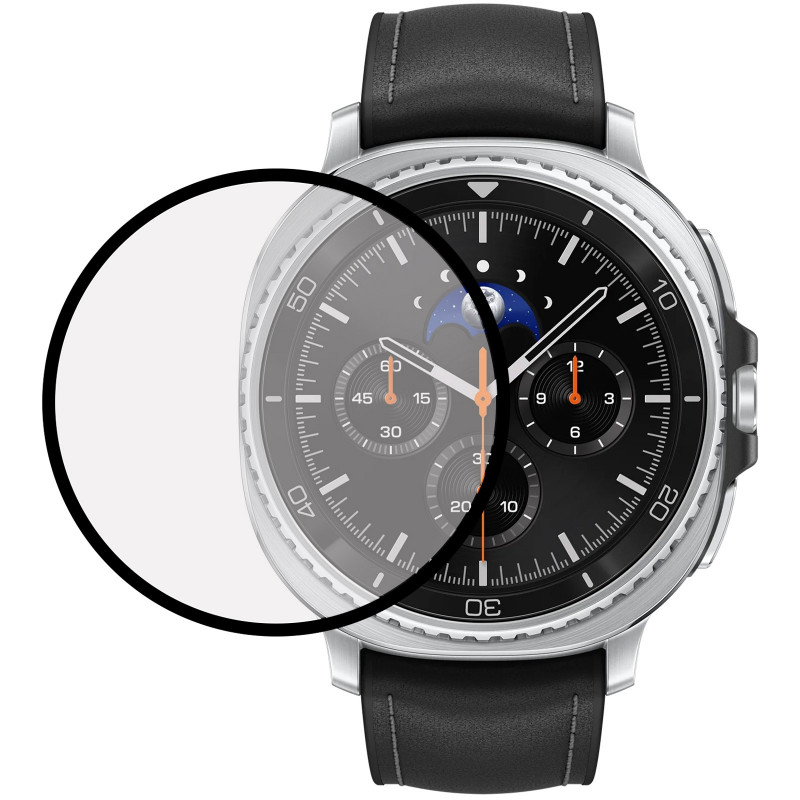 Полімерна плівка 3D (full glue) (тех.пак) на Samsung Galaxy Watch 8 Classic 46mm (Чорний)