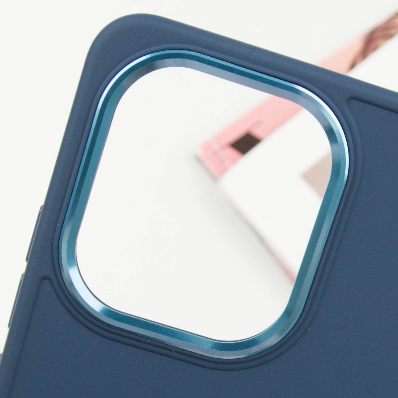 Фото TPU чехол Bonbon Metal Style для Xiaomi Redmi Note 13 4G (Синий / Cosmos blue) в магазине vchehle.ua