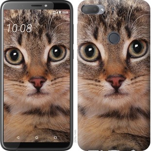 

Чехол Полосатый котик для HTC Desire 12 Plus 675809