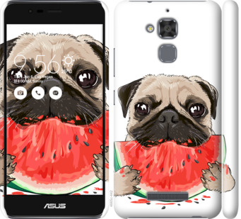 

Чехол Мопс и арбуз для Asus Zenfone 3 Max ZC520TL 843943