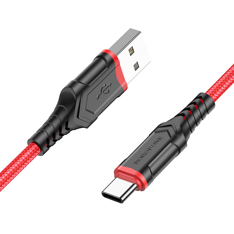 Фото Дата кабель Borofone BX67 USB to Type-C (1m) (Червоний) на vchehle.ua