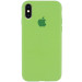 Чохол Silicone Case Full Protective (AA) на Apple iPhone X (5.8") / XS (5.8") (М'ятний / Mint)