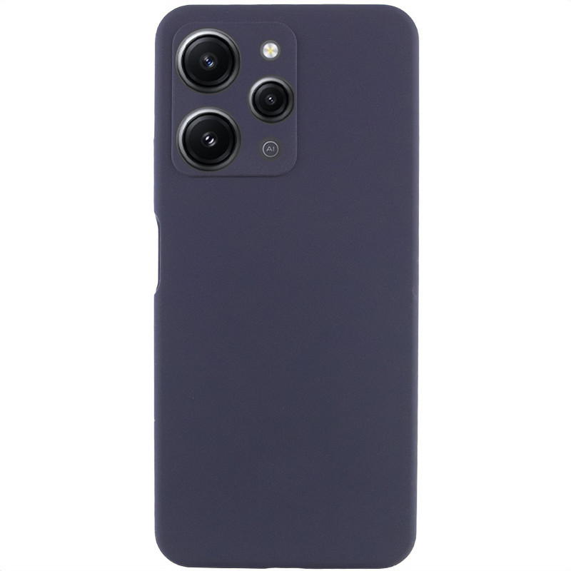 Чохол Silicone Cover Lakshmi Full Camera (AAA) на Xiaomi Redmi 12 (Темно-синій / Midnight blue)