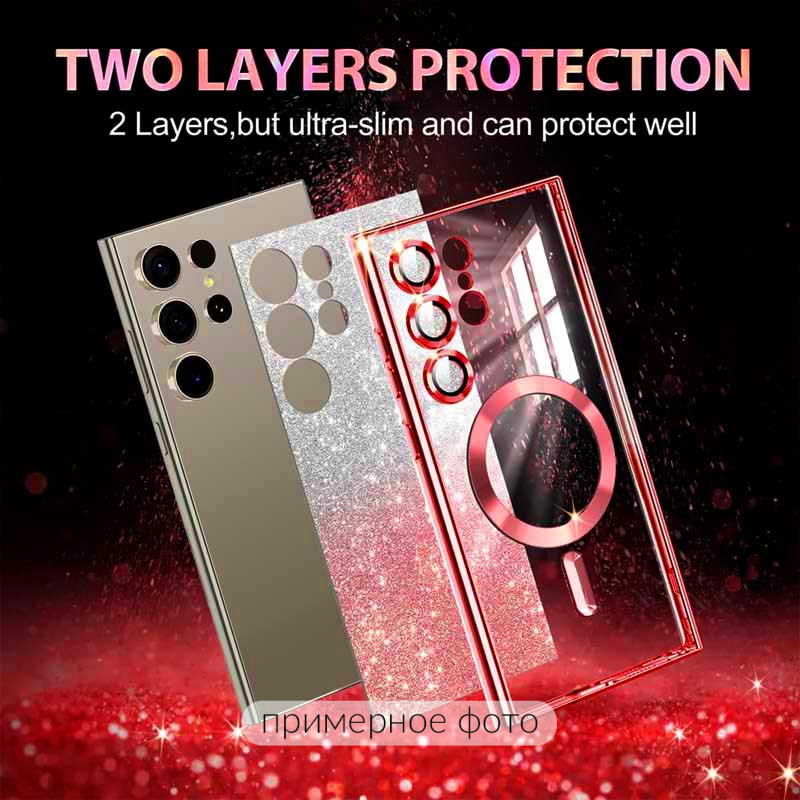 Фото TPU чехол Delight case with Magnetic Safe с защитными линзами на камеру для Samsung Galaxy S21 FE (Красный / Red) на vchehle.ua