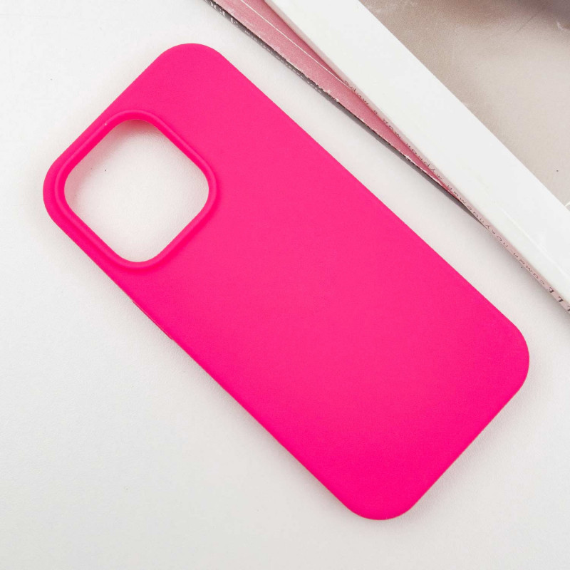 Фото Чехол Silicone Case Full Protective (AA) NO LOGO для Apple iPhone 13 Pro Max (6.7") (Розовый / Barbie pink) на vchehle.ua