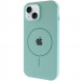 Чохол Silicone Case Full Protective (AA) with Magnetic Safe на Apple iPhone 14 Plus (6.7") (Бірюзовий / Light Turquoise)