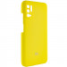 Фото Чехол Silicone Cover Full Camera (AAA) для Xiaomi Redmi Note 10 5G / Poco M3 Pro (Желтый / Bright Yellow) на vchehle.ua