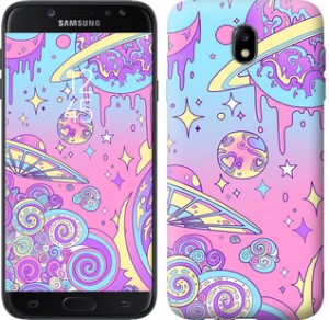Чехол Розовая галактика для Samsung Galaxy J7 J730 (2017)