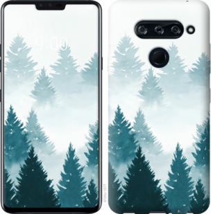 

Чохол Акварельні Ялинки на LG V40 ThinQ 862573