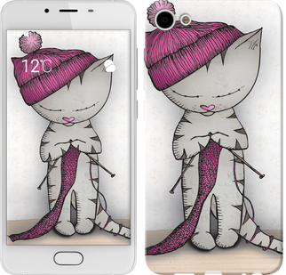 

Чохол Кішка рукодільниця на Meizu U10 584304