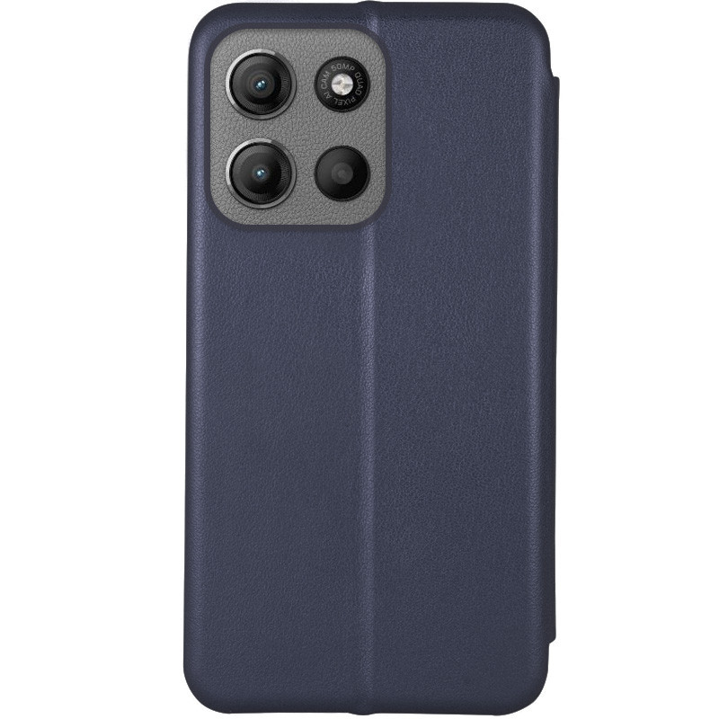 Фото Кожаный чехол-книжка Classy для Motorola Moto G15 4G (Темно-синий) на vchehle.ua