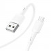 Фото Дата кабель Hoco X83 Victory USB to MicroUSB (1m) (White) в маназині vchehle.ua