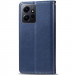 Фото Кожаный чехол-книжка GETMAN Gallant (PU) для Xiaomi Redmi Note 12 4G (Синий) на vchehle.ua