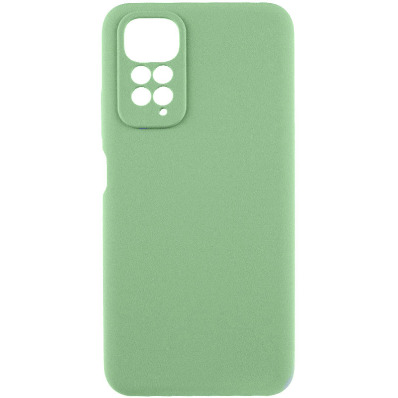 Чехол Silicone Cover Lakshmi Full Camera (AAA) для Xiaomi Redmi Note 11 (Global) / Note 11S (Мятный / Mint)