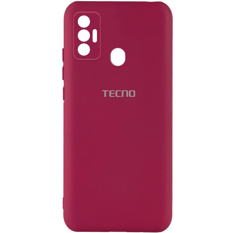 

Чохол Silicone Cover My Color Full Camera (A) на TECNO Spark 7 (Бордовий / Marsala) 1234697