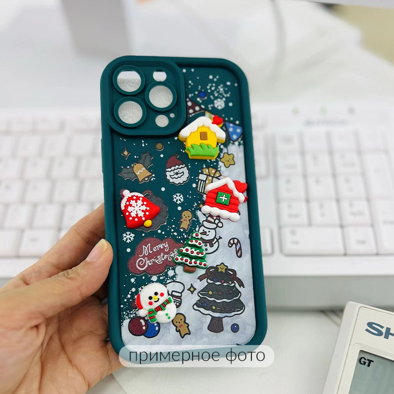 Фото Чохол TPU Christmas Toys на Xiaomi Redmi Note 12 4G (Green) на vchehle.ua