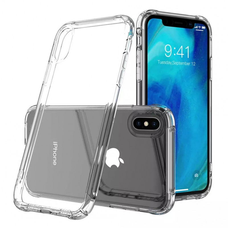 TPU чехол Epic Ease с усиленными углами для Apple iPhone X (5.8") (Бесцветный (прозрачный)) в магазине vchehle.ua