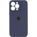 Чохол Silicone Case Full Camera Protective (AA) на Apple iPhone 16 Pro Max (6.9") (Темно-синій / Midnight blue)