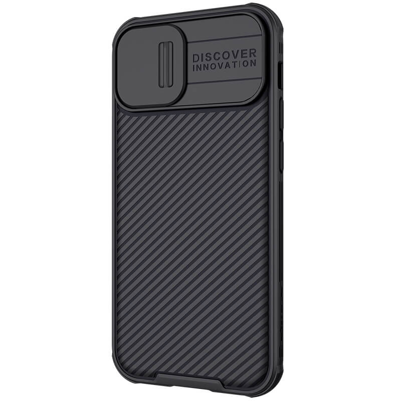 Фото Карбонова накладка Nillkin CamShield Pro Magnetic на Apple iPhone 14/13 (6.1") (Чорний) в маназині vchehle.ua