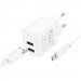 Фото СЗУ Hoco CS51A Surplus (2USB-A) + MicroUSB (White) на vchehle.ua