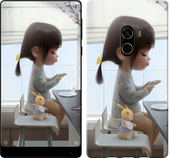 

Чехол Милая девочка с зайчиком для Xiaomi Mi MiX 2 636680