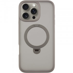 TPU+PC чохол Metal Buttons with Magnetic Safe Colorful HQ Ring для Apple iPhone 16 Pro Max (6.9")