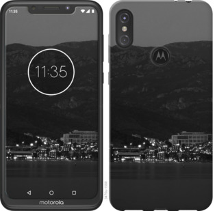 

Чехол Ночь на берегу для Motorola One Vision 783205
