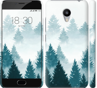 

Чехол Акварельные Елки для Meizu M3 862683
