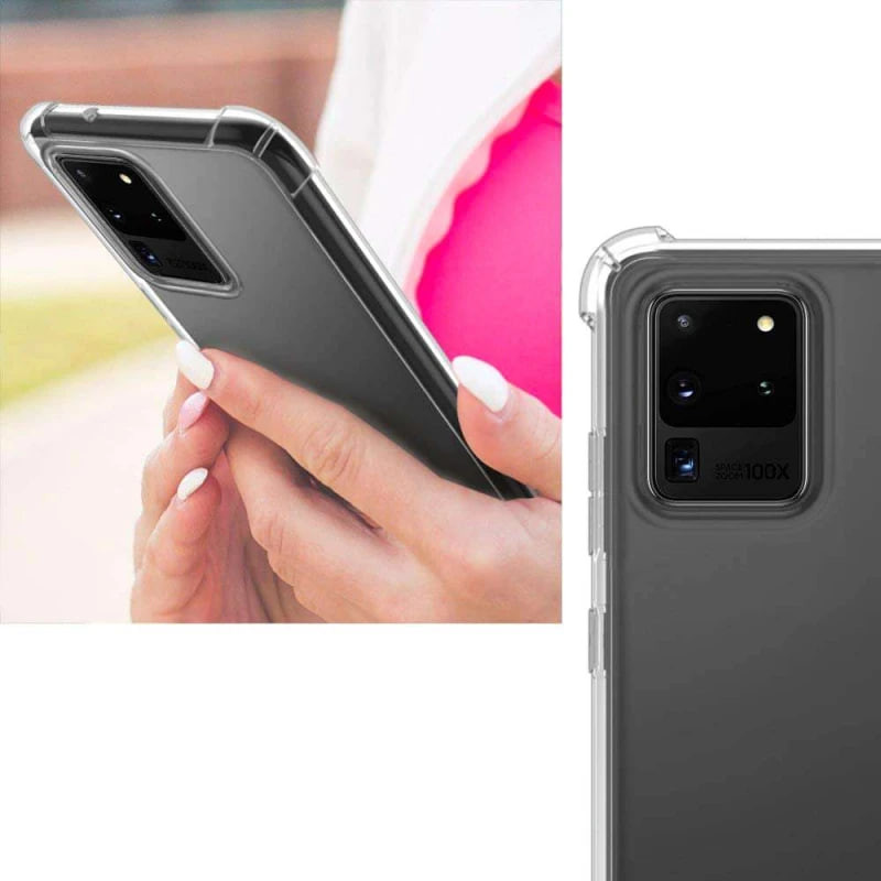 Фото TPU чохол Epic Ease з посиленими кутами на Samsung Galaxy S20 Ultra (Прозорий (прозорий)) на vchehle.ua