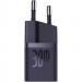 Фото МЗП Baseus GaN5 Fast Charger (mini) 30W (1USB-C) + кабель Type-C to Type-C (P10110902) (Midnight Purple) в маназині vchehle.ua