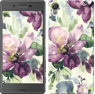 

Чехол Цветы акварелью для Sony Xperia X F5122 296656